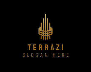 Gold Tower Building logo design