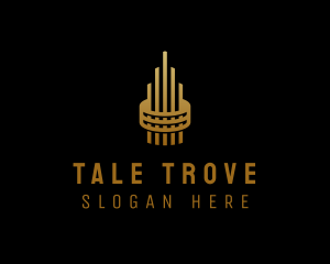 Gold Tower Building logo design