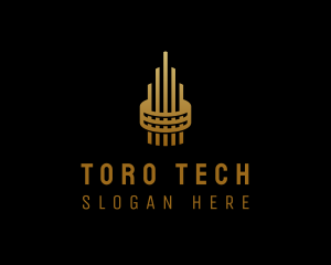 Gold Tower Building logo design