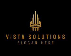 Gold Tower Building logo design