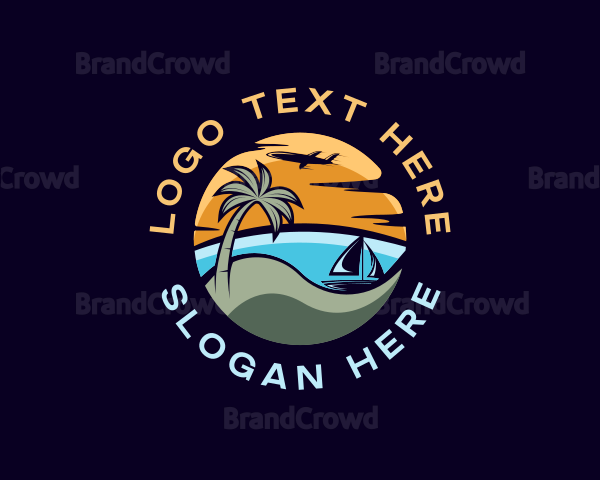 Island Beach Vacation Logo