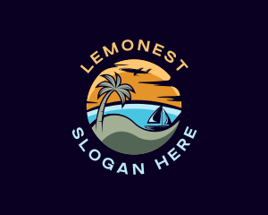 Sea - Island Beach Vacation logo design