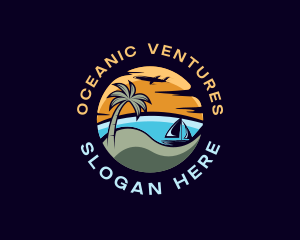 Island Beach Vacation logo design