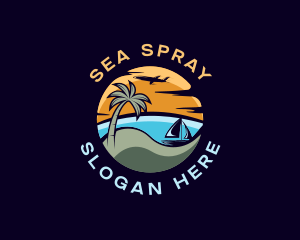 Island Beach Vacation logo design