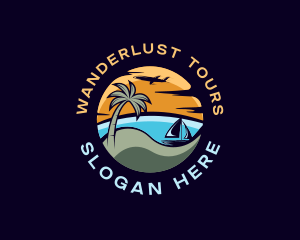 Island Beach Vacation logo design