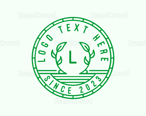 Leaf Wreath Nature Logo