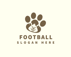 Puppy Dog Paw  Logo