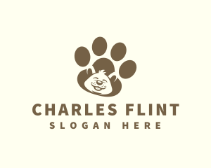 Pet - Puppy Dog Paw logo design