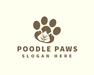 Puppy Dog Paw  logo design