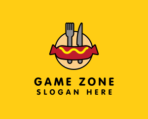 Snack - Hot Dog Sausage Meal logo design