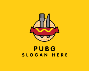 Meat - Hot Dog Sausage Meal logo design
