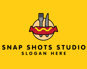 Food Store - Hot Dog Sausage Meal logo design
