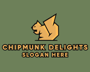 Chipmunk - Squirrel Chipmunk Wildlife logo design