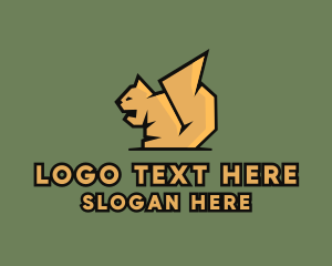 Internet Cafe - Yellow Squirrel Mascot logo design