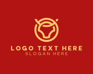 Insurance - Abstract Bull Horns logo design