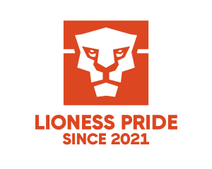 Lioness - Wild Lion Cube logo design