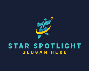 Leader Star Achievement logo design