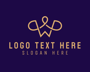 Luxury Boutique Letter W logo design