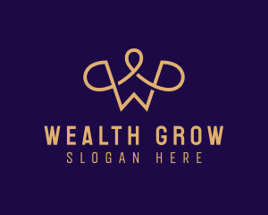 Luxury Boutique Letter W logo design