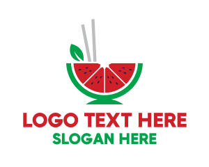 Watermelon Fruit Chopsticks Logo