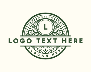 Organic Garden Leaf Logo