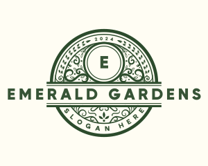 Organic Garden Leaf logo design