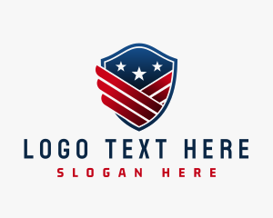 Veteran - Patriotic Wing Shield logo design