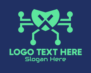 Hobby - Green Digital Drone logo design