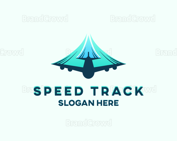 Airplane Fast Soaring Logo