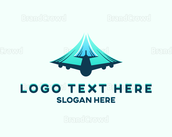 Airplane Fast Soaring Logo