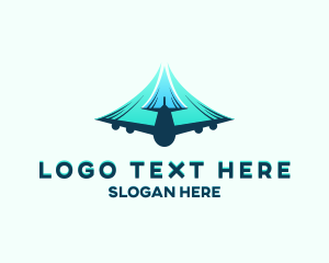 Streak - Airplane Fast Soaring logo design