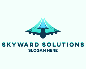 Airplane Fast Soaring logo design