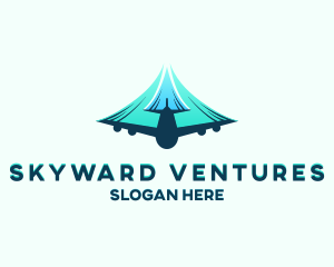 Airplane Fast Soaring logo design