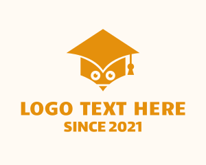 Education Services - Graduation Cap Owl logo design