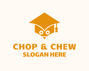 Graduation Cap Owl Logo