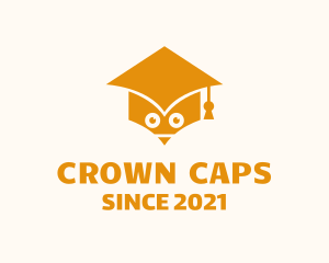 Graduation Cap Owl logo design