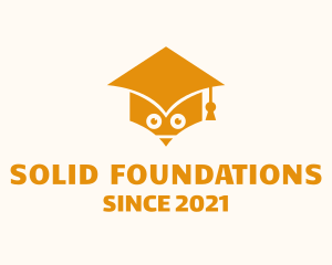 Early Learning Center - Graduation Cap Owl logo design