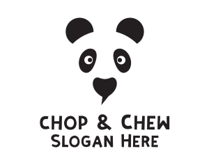 Panda Speech Bubble Logo