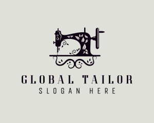 Sewing Machine Tailoring logo design