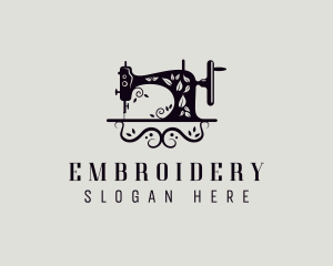 Sewing Machine Tailoring logo design