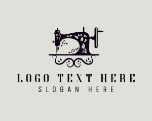 Sewing Machine Tailoring Logo