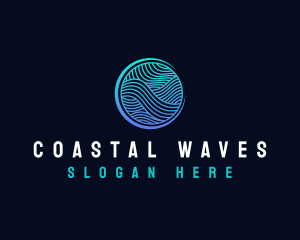 Water Wave  Resort logo design