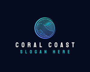 Water Wave  Resort logo design