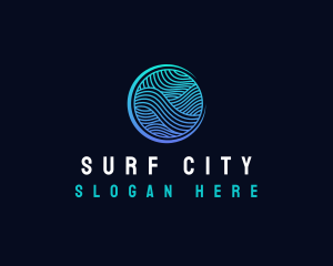 Water Wave  Resort logo design