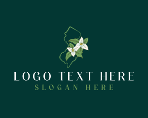 Plant - New Jersey Trillium Flower logo design