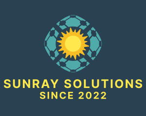 Sunray - Sun Solar Panels logo design