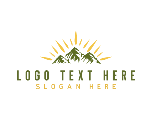 Vintage - Mountain Outdoor Destination logo design