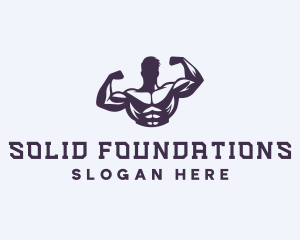 Strong - Gym Bodybuilding Trainer logo design