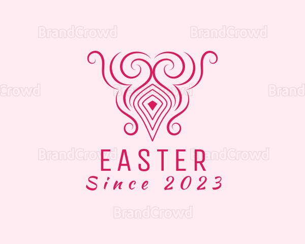 Vase Swirl Decor Logo