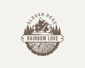 Lumberjack Wood Planer logo design